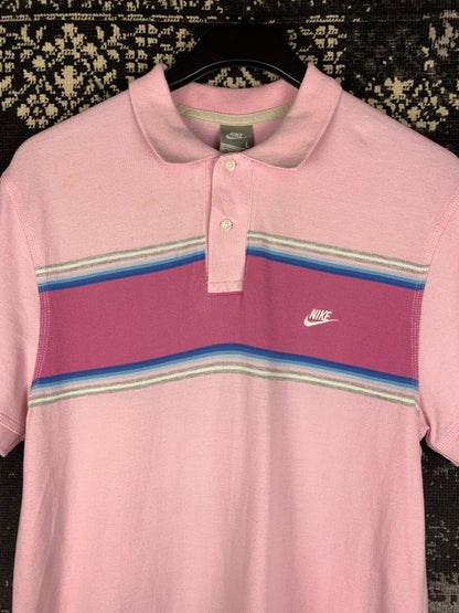 Men Pink Nike Polo T-Shirt