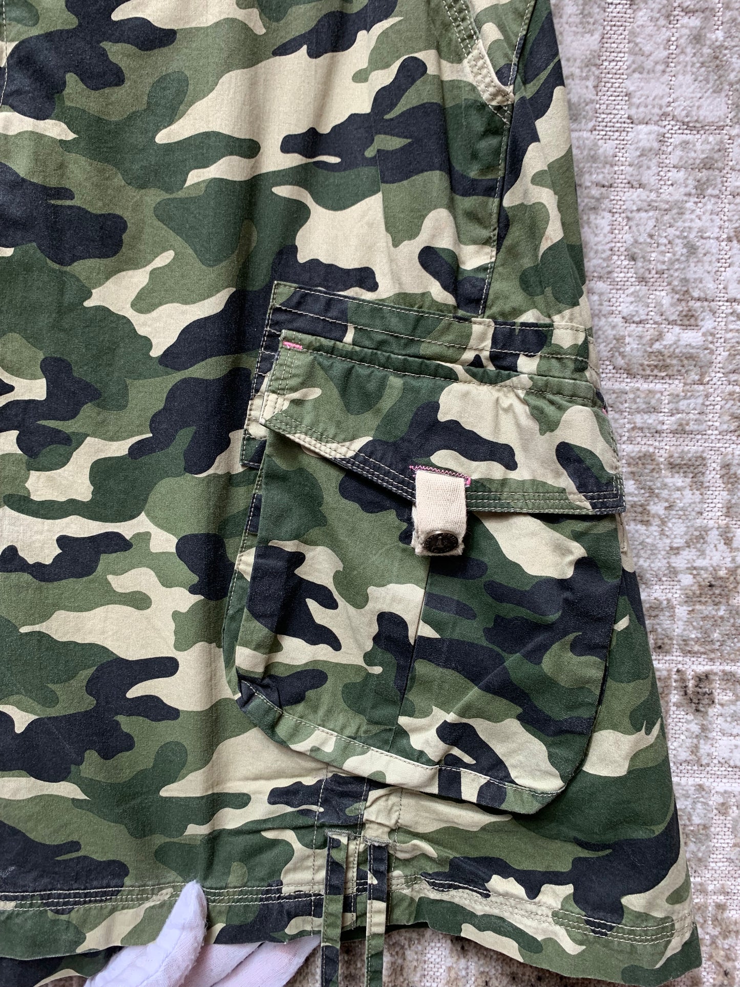 Y2K Camo Cargo Skirt
