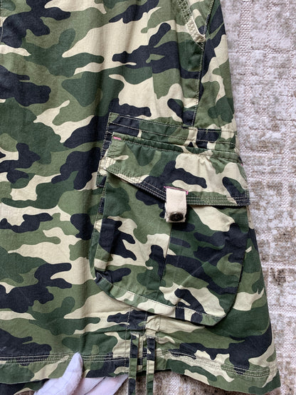 Y2K Camo Cargo Skirt