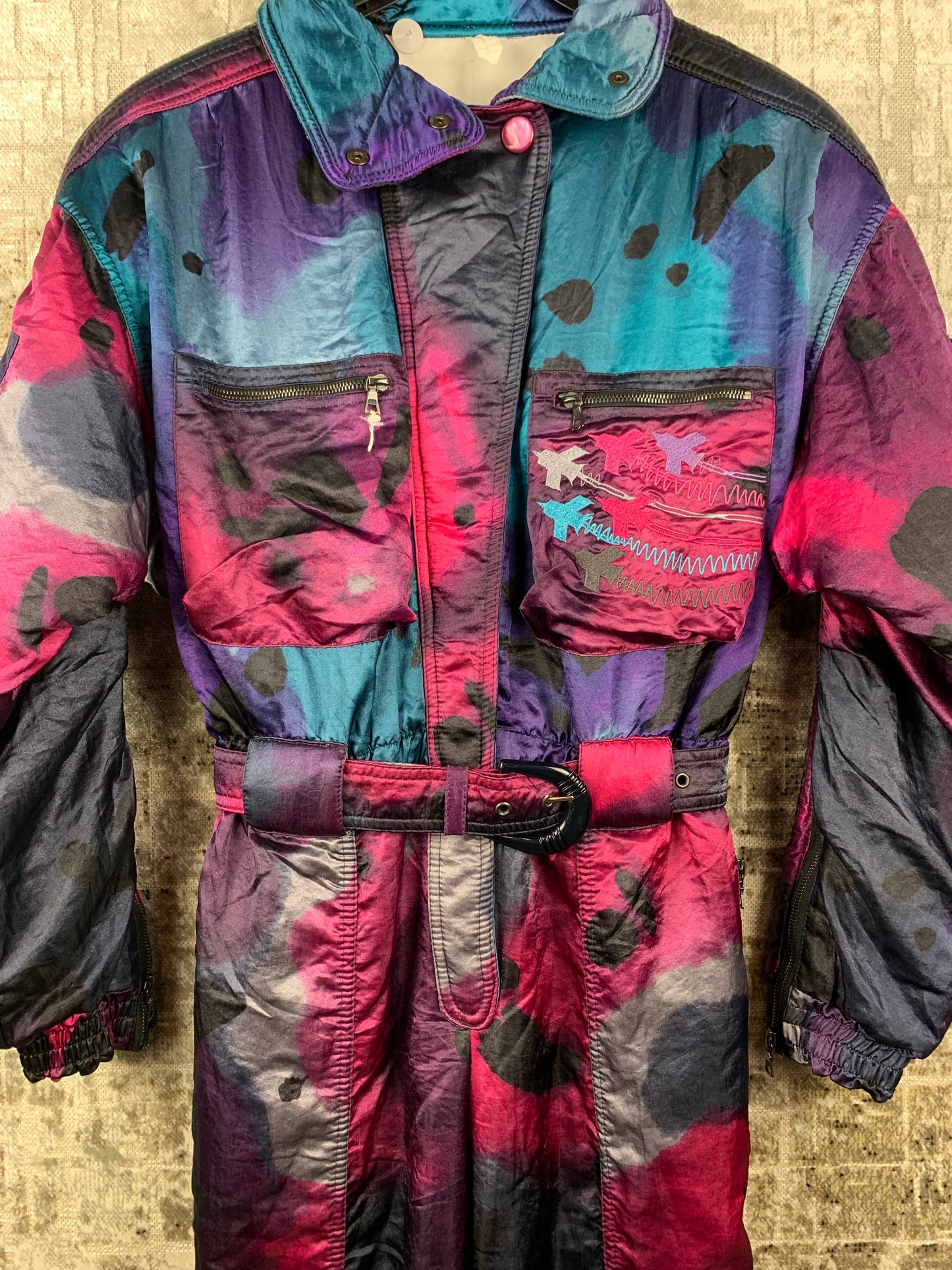 Women's Vintage Flying Designers Ski Suit One Piece