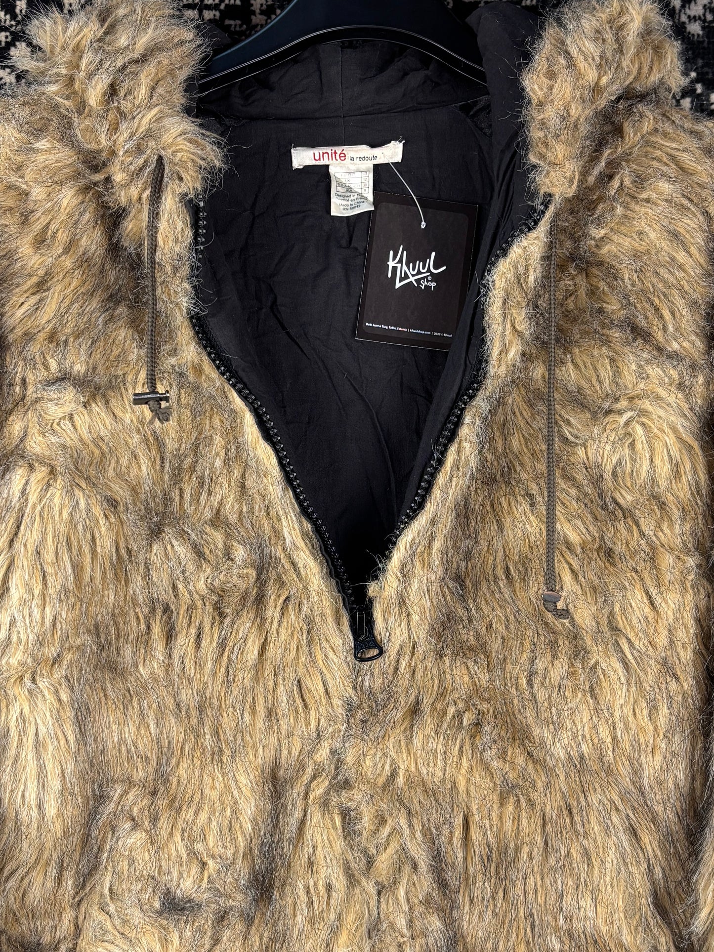 Women's Y2K Faux Fur Hooded Jacket