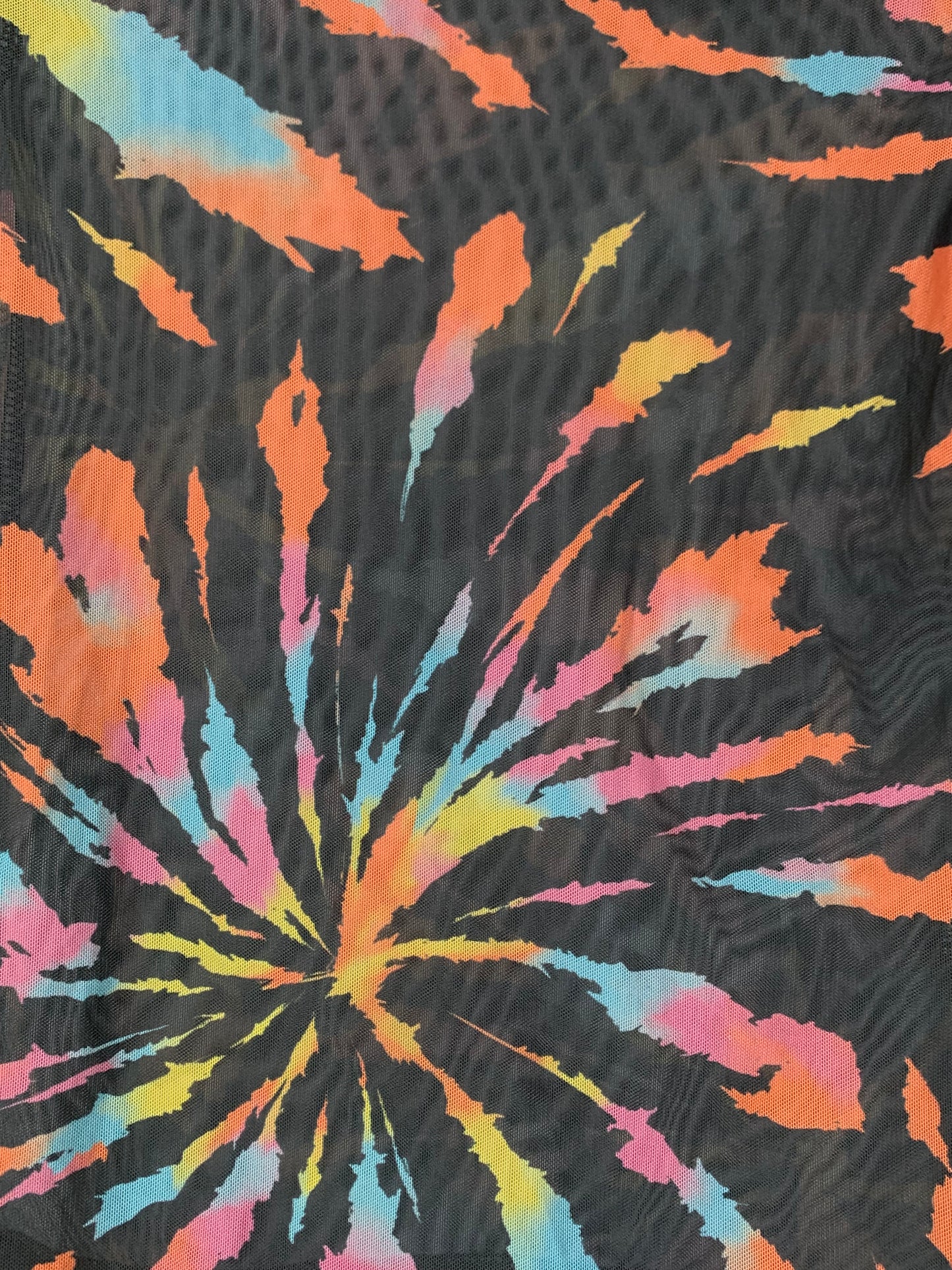 Women's Funky Multicolor Long Sleeve Mesh Top