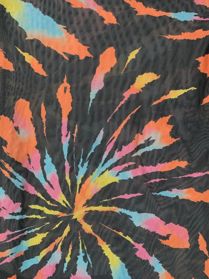 Women's Funky Multicolor Long Sleeve Mesh Top