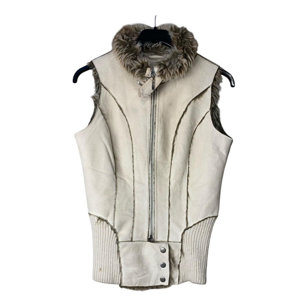 Vila Clothes Faux Shearling Fur Gilet