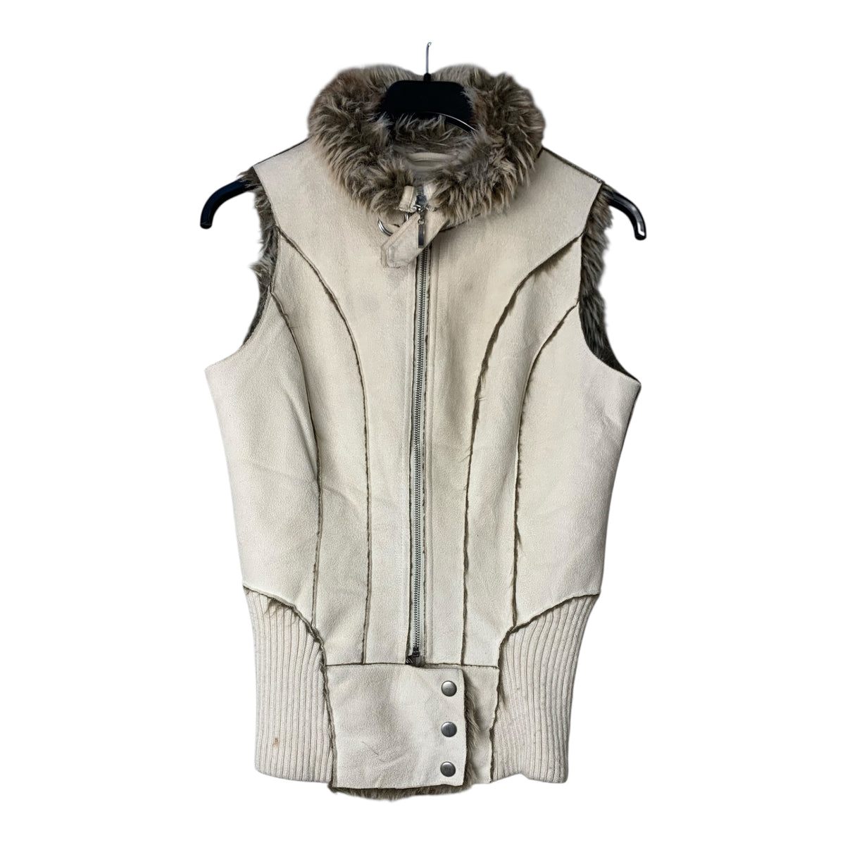 Vila Clothes Faux Shearling Fur Gilet