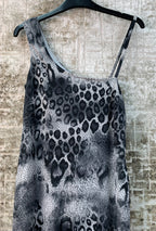 Womens Y2K Leopard Print Maxi Dress
