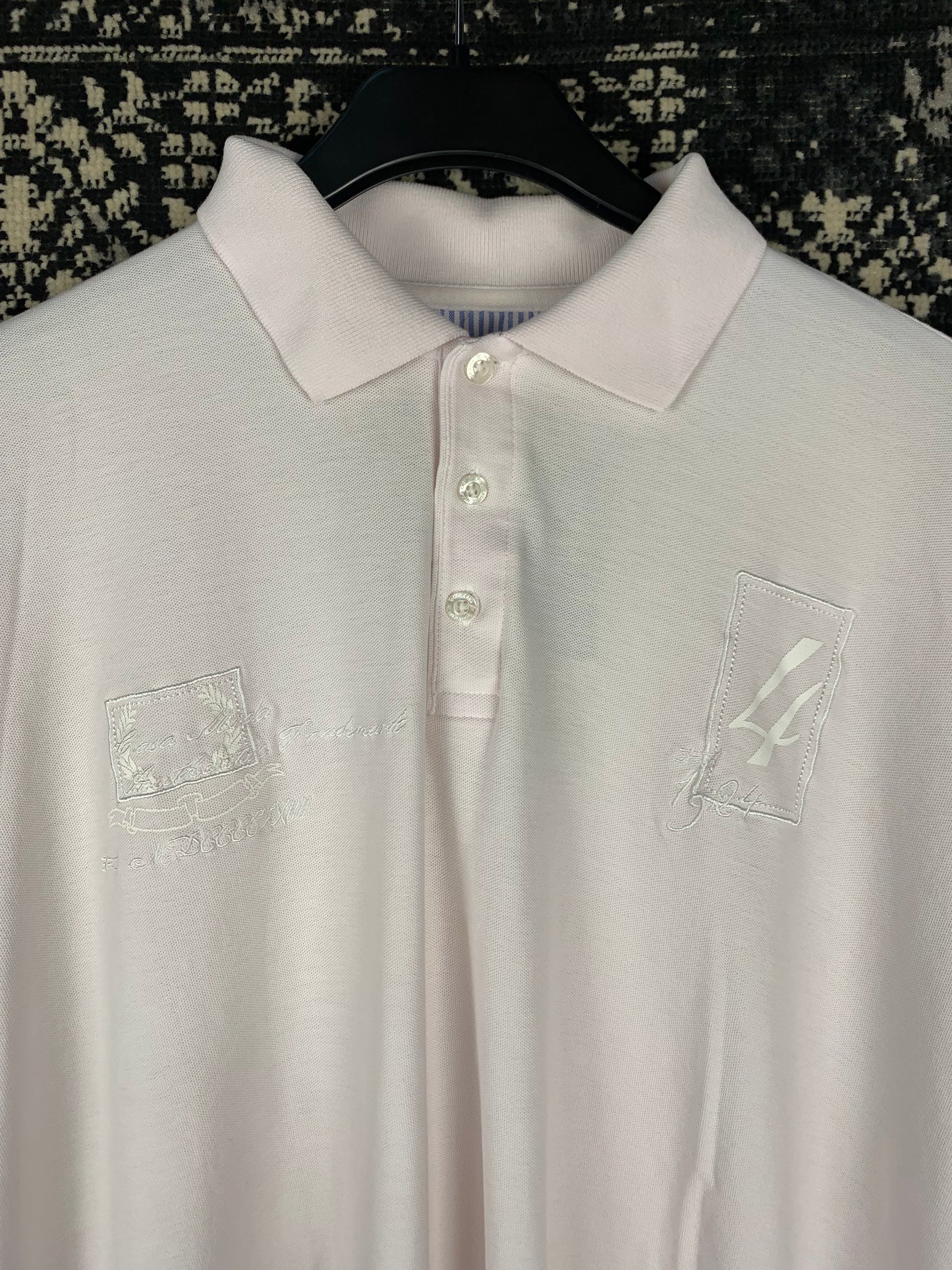 Men's White Y2K Polo Shirt by Casa Moda