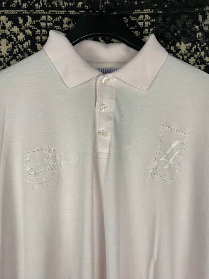 Men's White Y2K Polo Shirt by Casa Moda