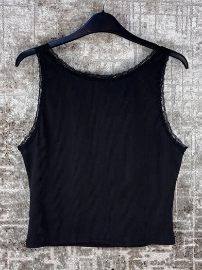 Women’s Y2K No Evading Black Tank Top