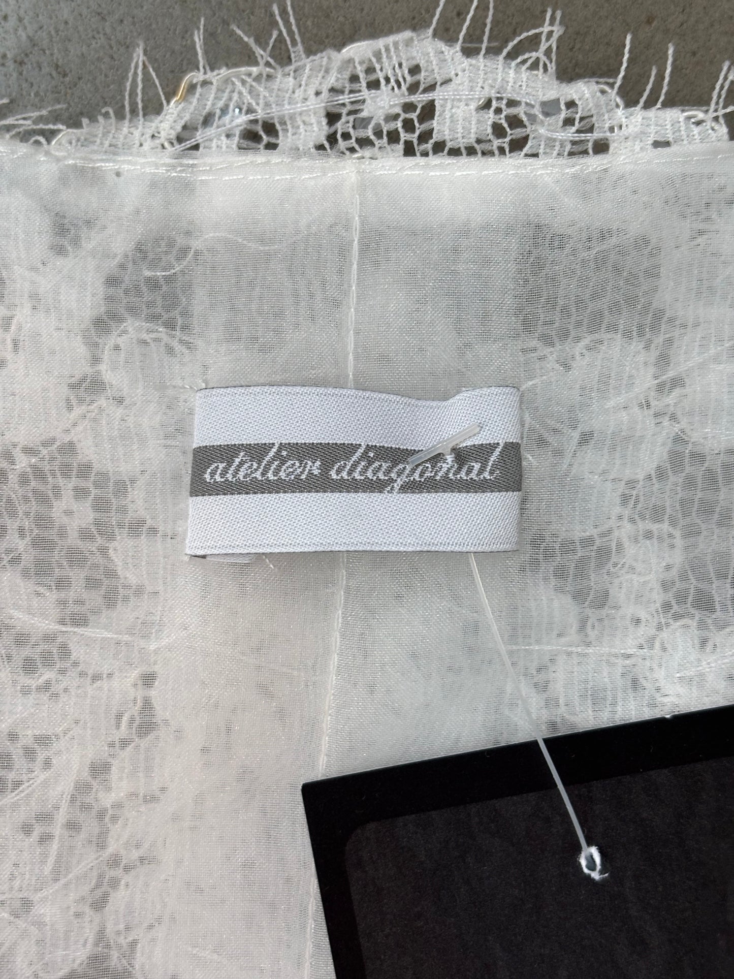 Atelier Diagonal Lace Bolero Jacket