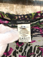 Garella Y2K Abstract Print Mesh Midi Skirt