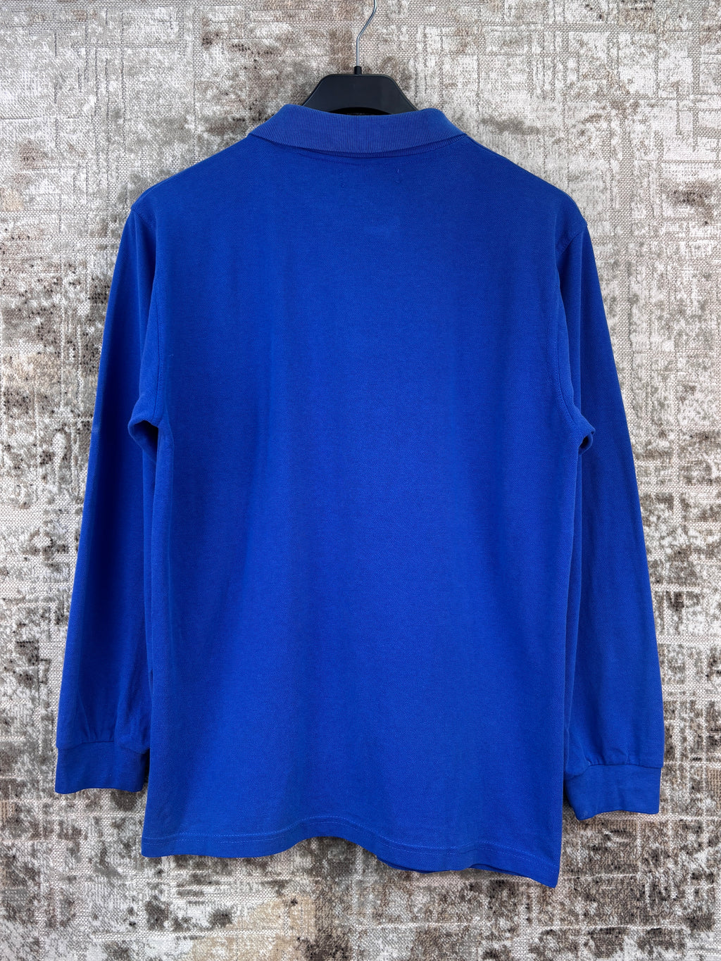 Mens Vintage Polo Ralph Lauren Blue Long Sleeve Polo Shirt