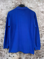 Mens Vintage Polo Ralph Lauren Blue Long Sleeve Polo Shirt