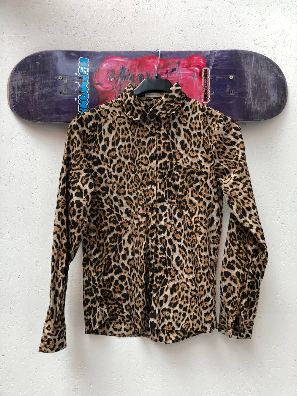 Liva Girl Leopard Print Long Sleeve Shirt