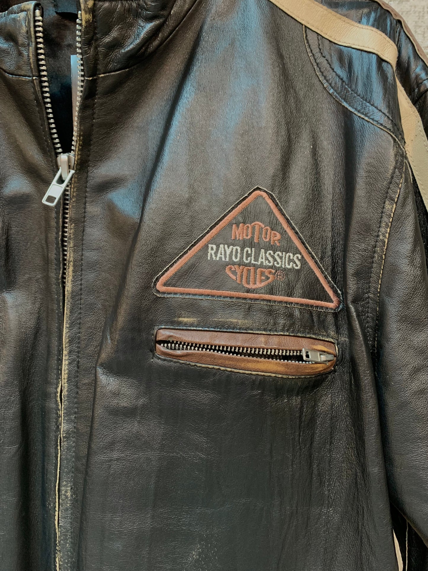 Royal Rayo Classics Leather Café Racer Jacket