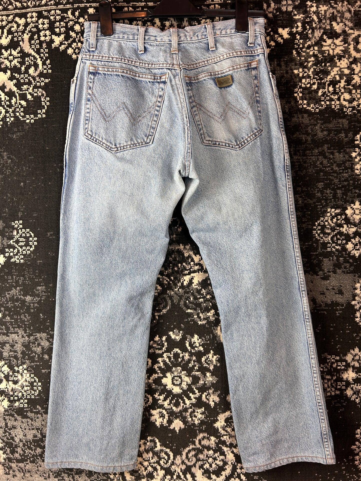 Vintage Men's Wrangler Light Wash Denim Jeans