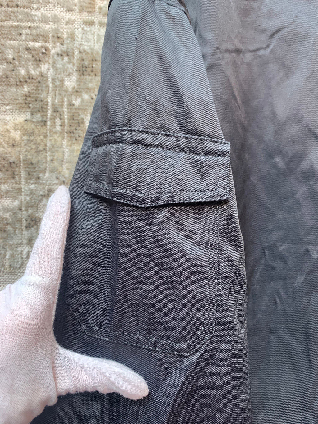 Vintage Bomber Jacket with Faux Fur Collar