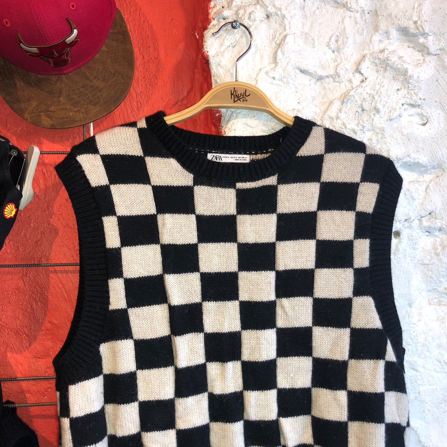 ZARA Checkered Vest