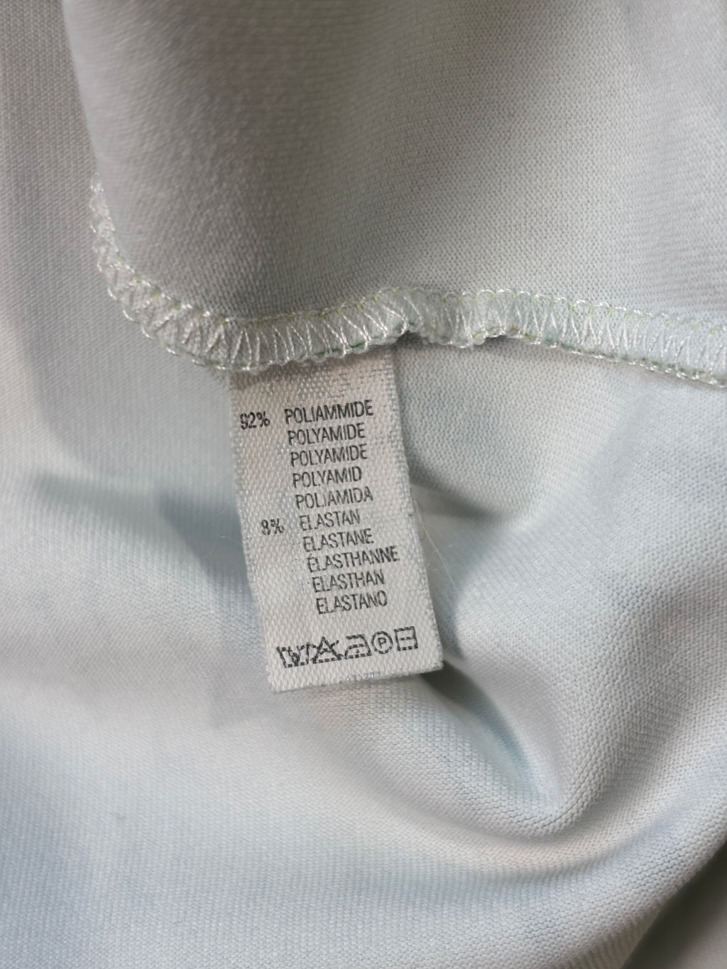 Y2K Script Print Mesh Longsleeve Top