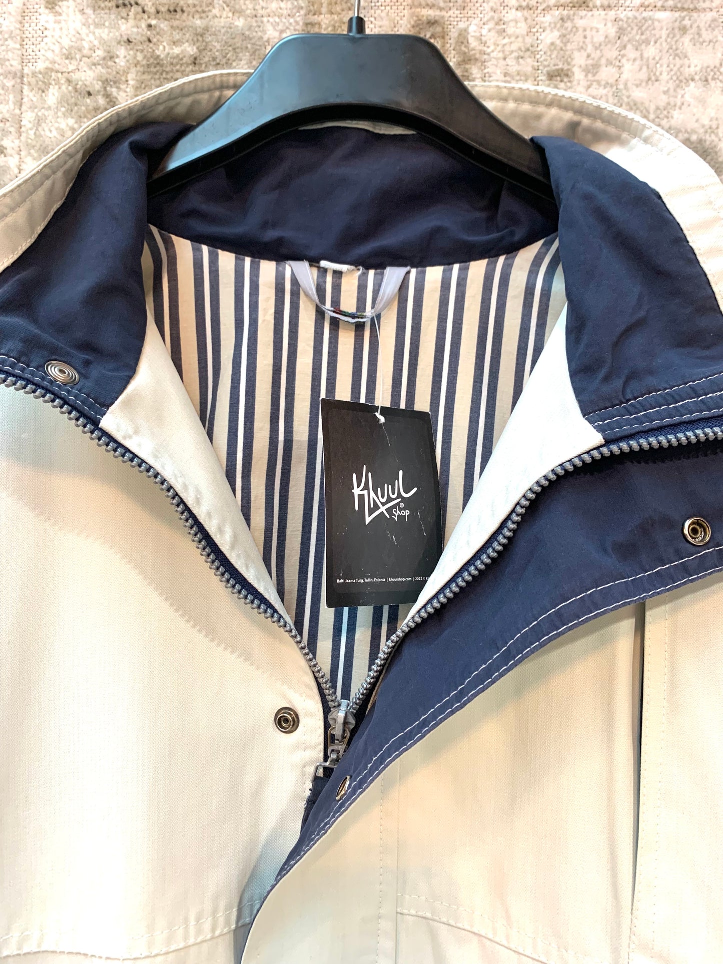Volvo Cream & Navy Zip Jacket