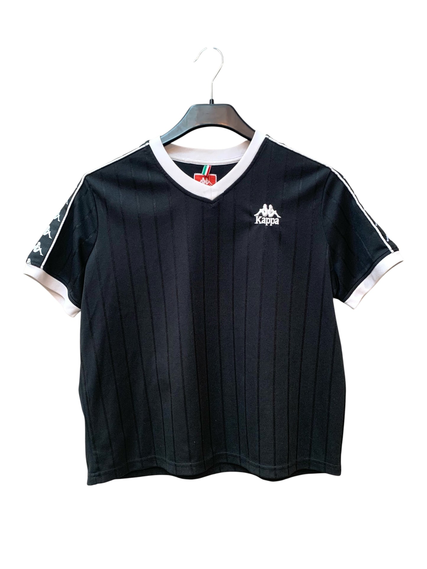 Kappa Pinstripe V-Neck Football Tee