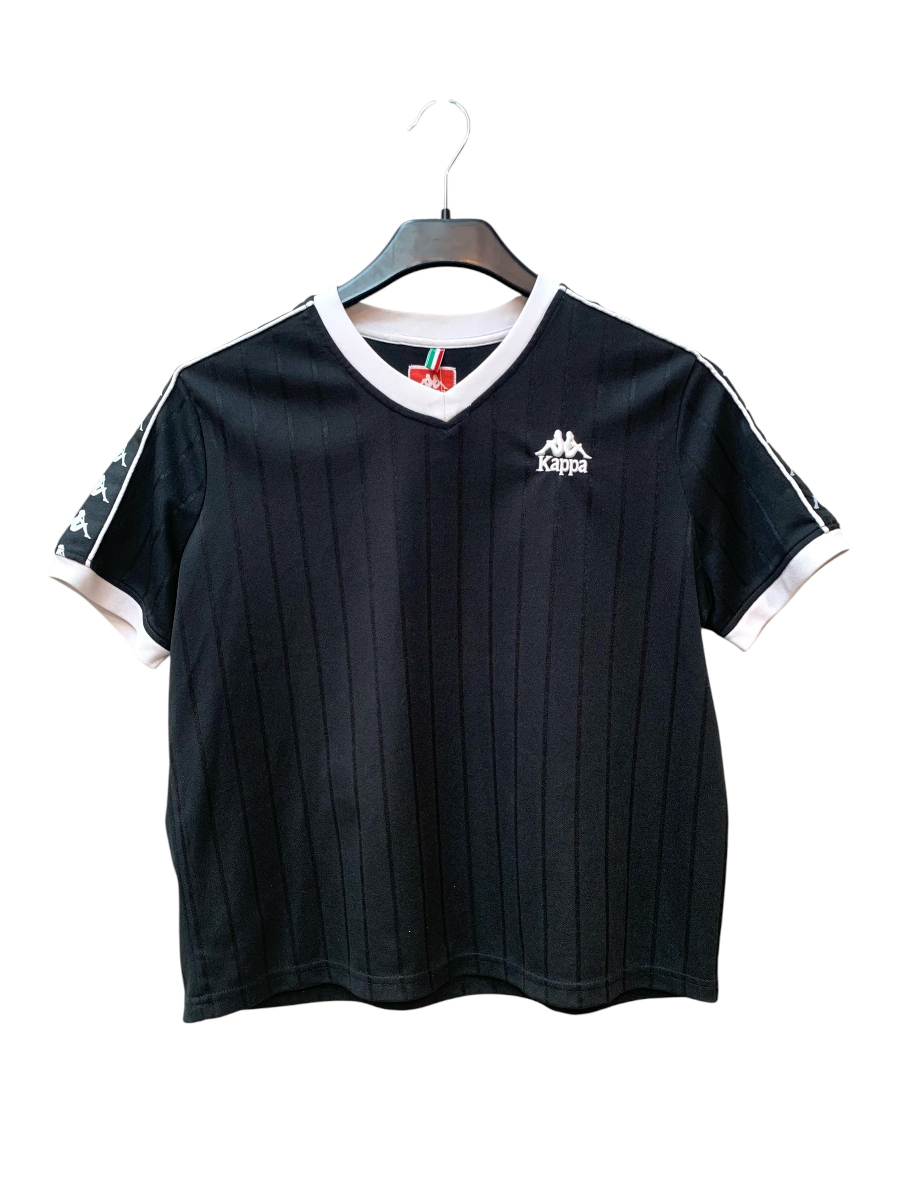 Kappa Pinstripe V-Neck Football Tee