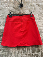 Just Basic Red A-Line Mini Skirt