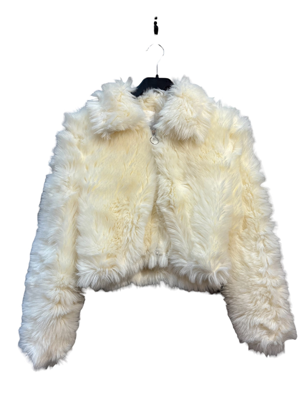 Blanco Y2K Faux Fur Cropped Jacket