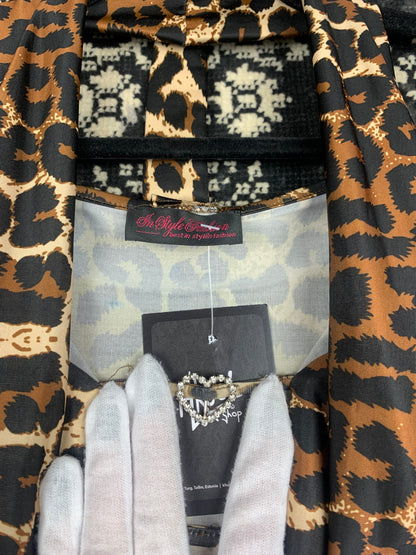 Women's Y2K Cheetah Print Long Sleeve Top