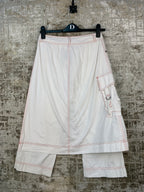 Women's Y2K White Pant-Skirt