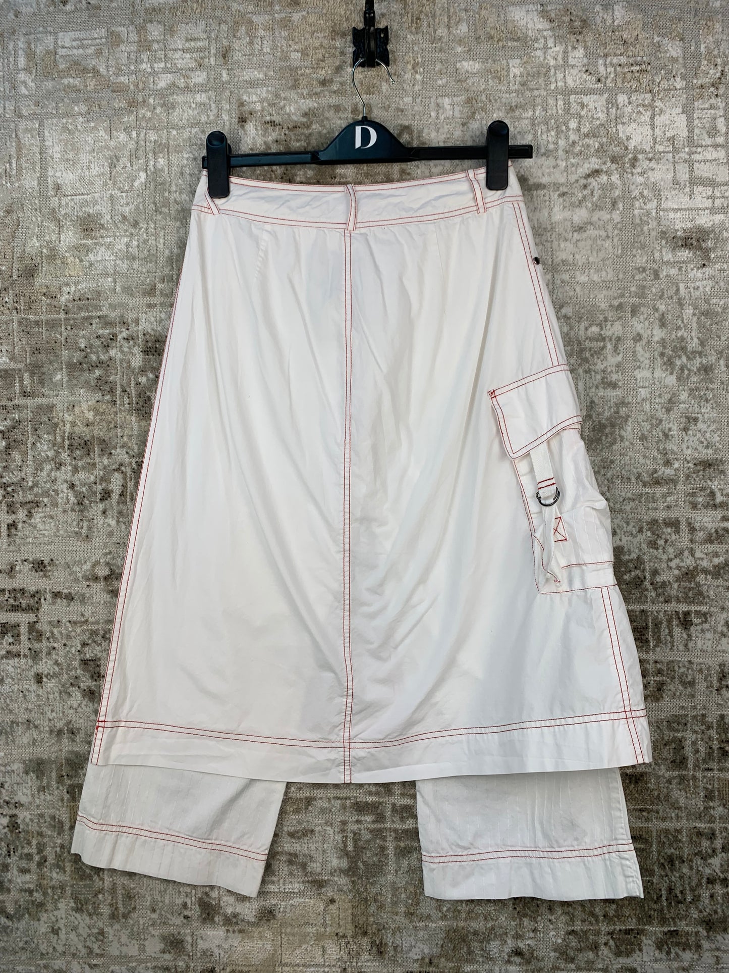 Women's Y2K White Pant-Skirt