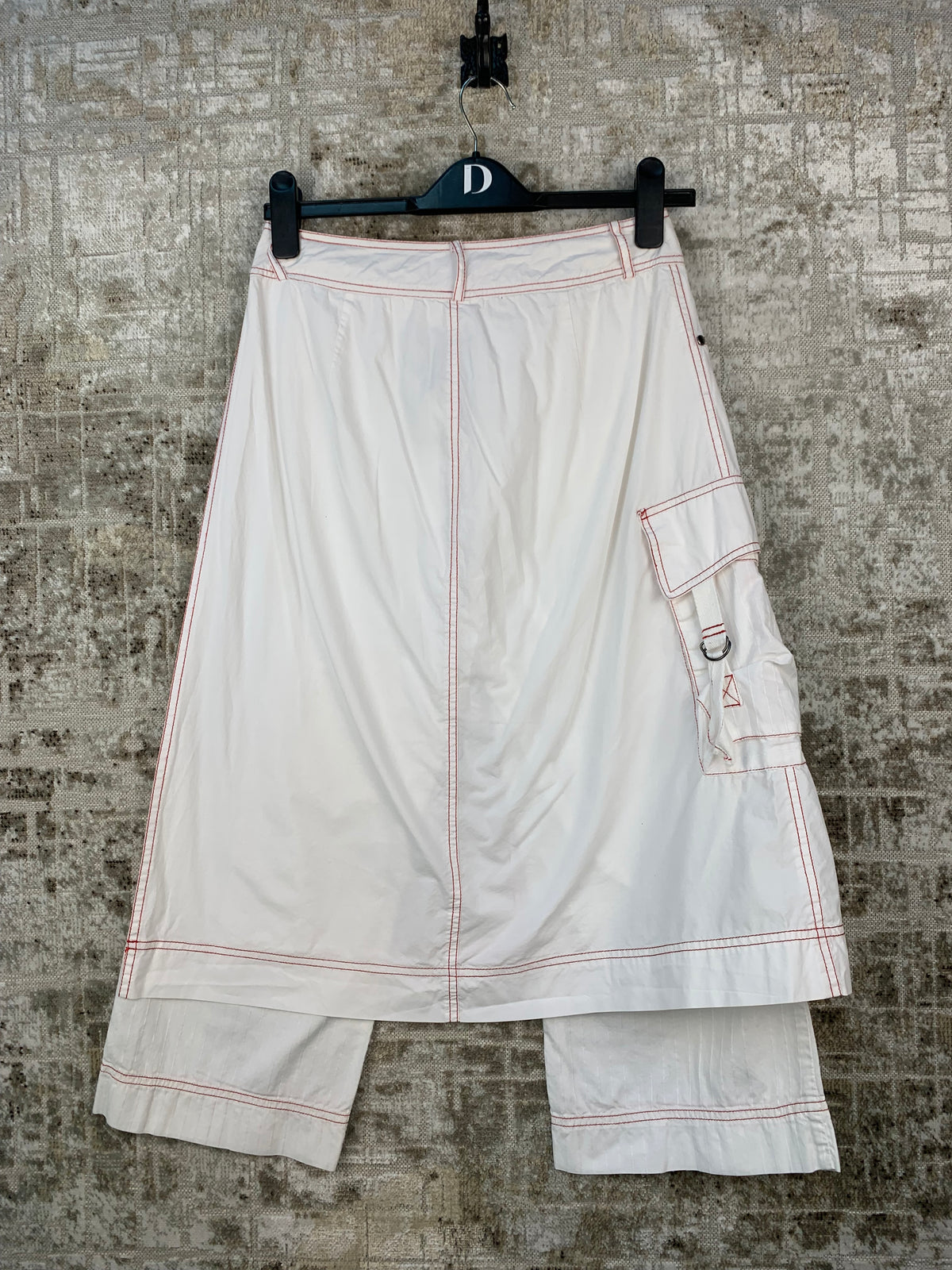 Women's Y2K White Pant-Skirt