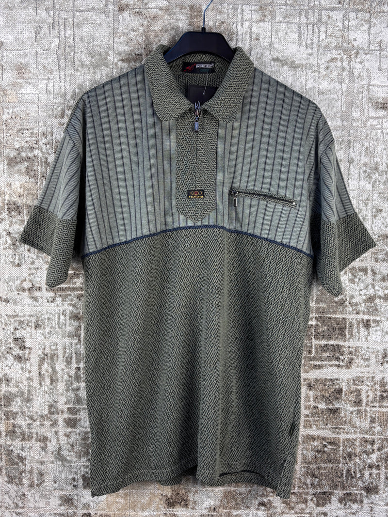 Vintage Khaki Polo Shirt