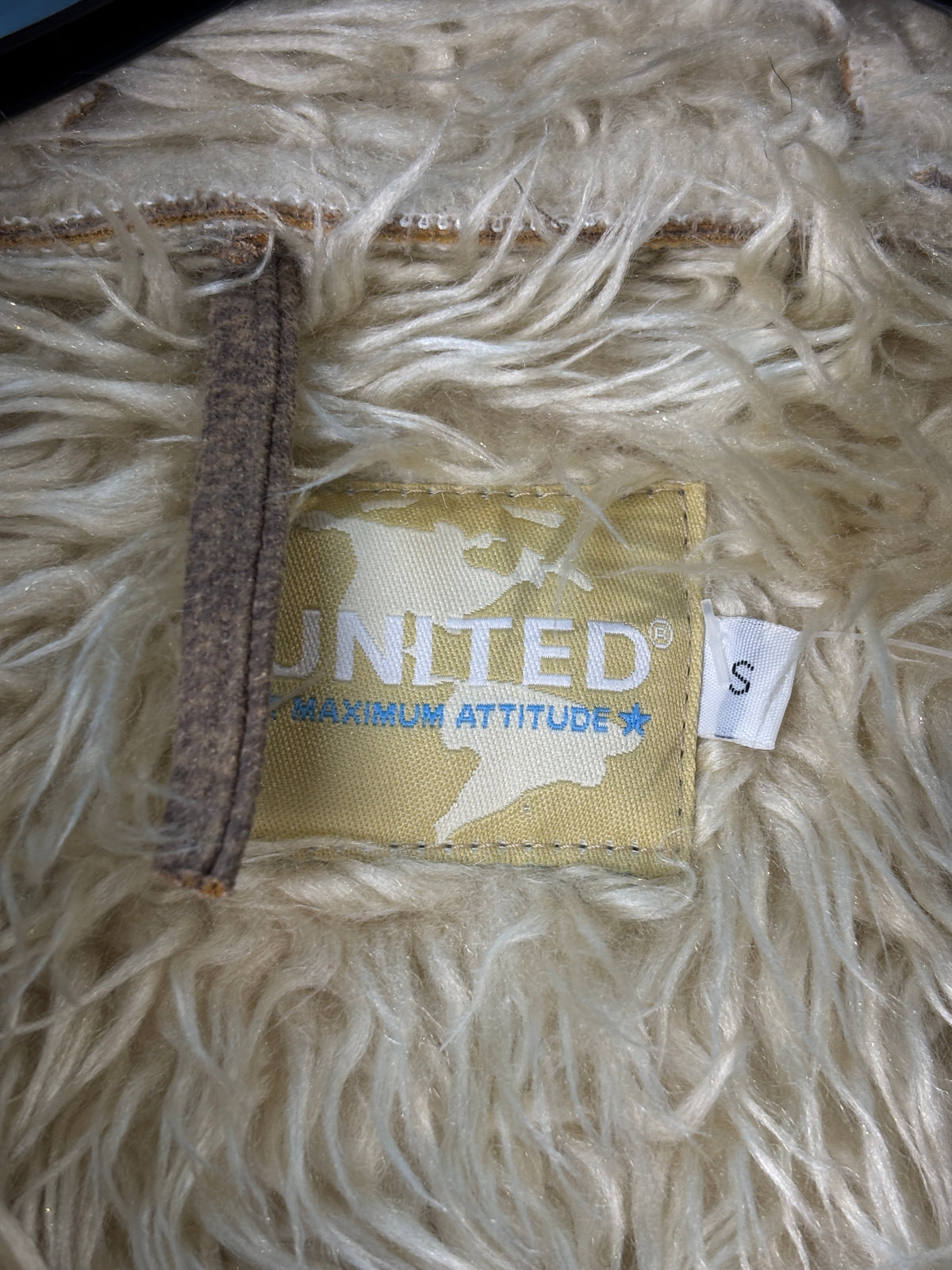 United Y2K Faux Shearling Hooded Jacket