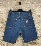 Mens Carhartt WIP Newel Denim Blue Shorts
