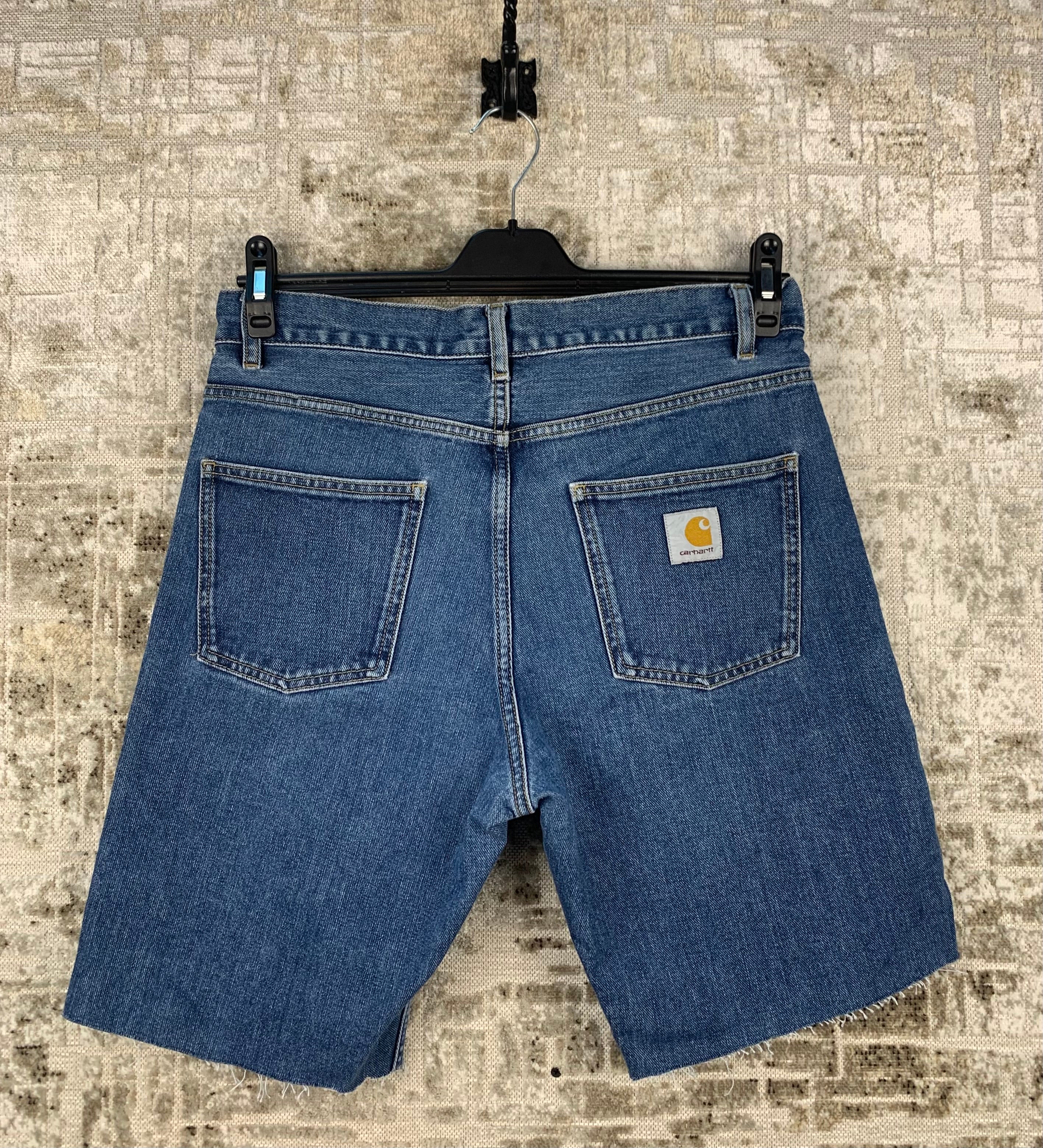 Mens Carhartt WIP Newel Denim Blue Shorts