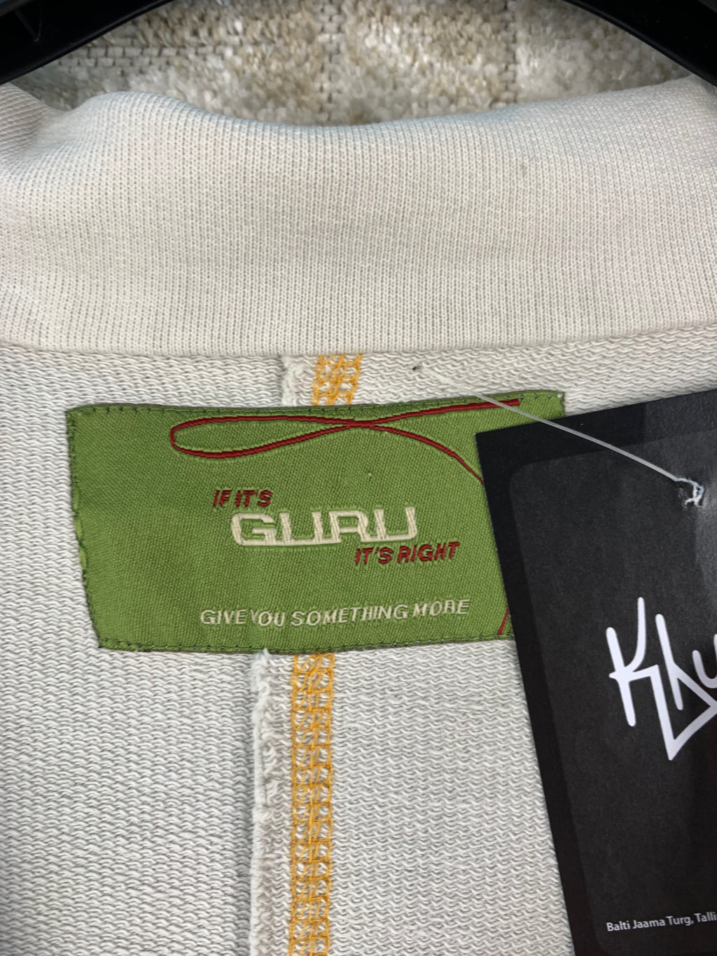 GURU Womens Y2K Off White Jean Coat