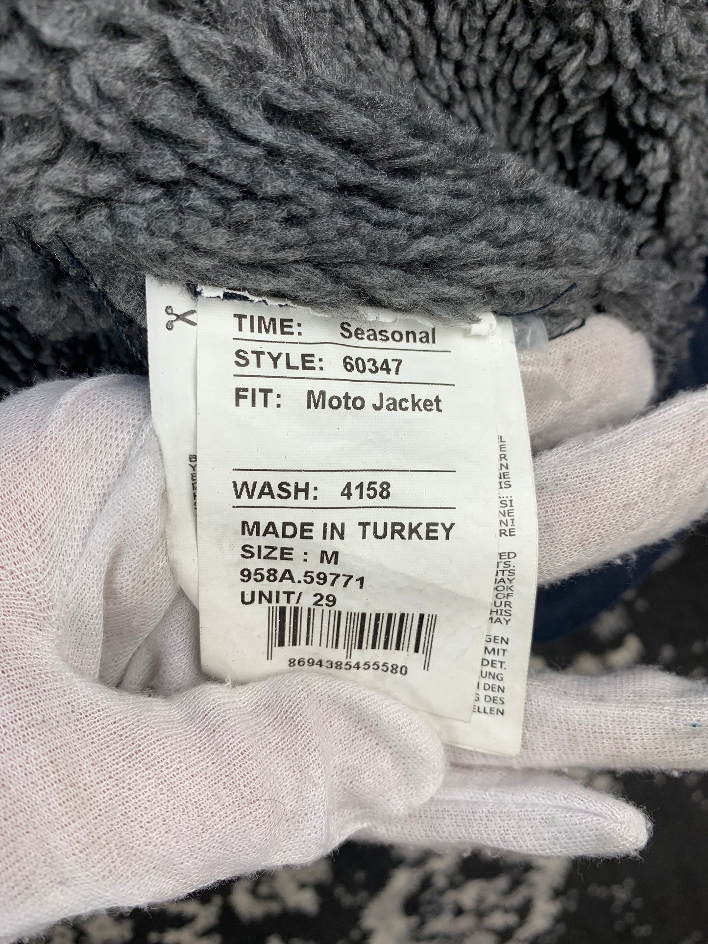 Men's Vintage Washed Blue Denim Jacket