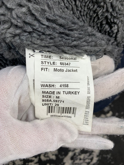 Men's Vintage Washed Blue Denim Jacket