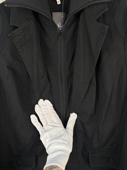 Men Vintage Y2K Black Casual Lightweight Jacket