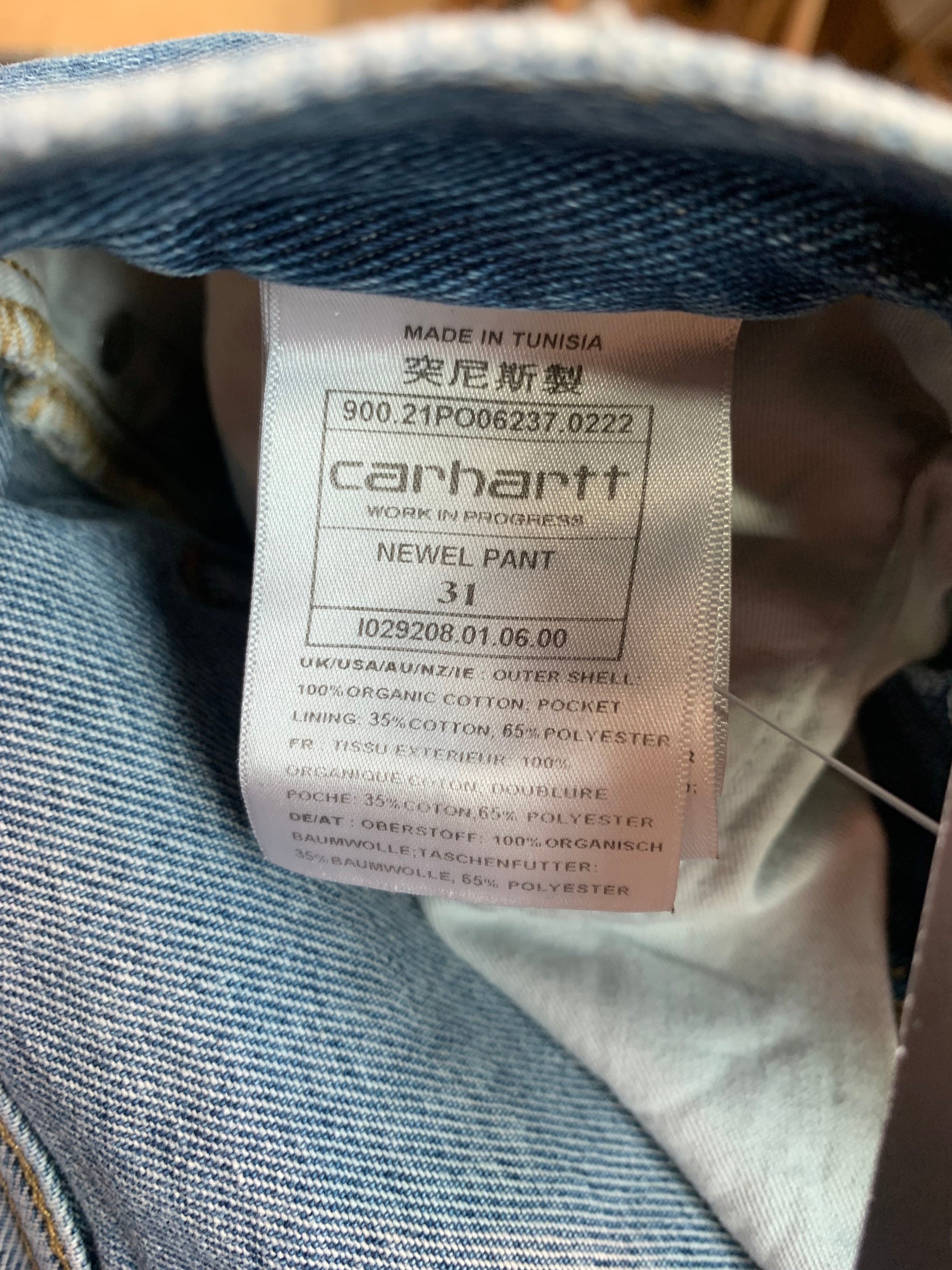 Mens Carhartt WIP Newel Denim Blue Shorts