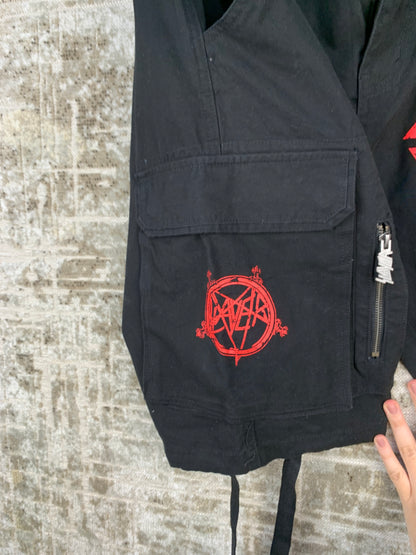 Men's Slayer Black Cargo Shorts