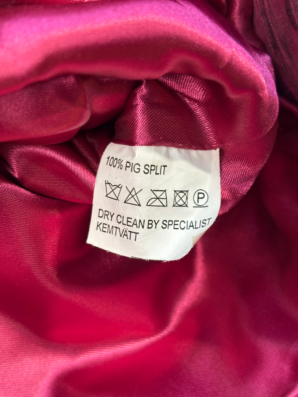 Bigarreau Hot Pink Suede Trucker Jacket