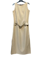 Oxmo Belted Sleeveless Maxi Dress