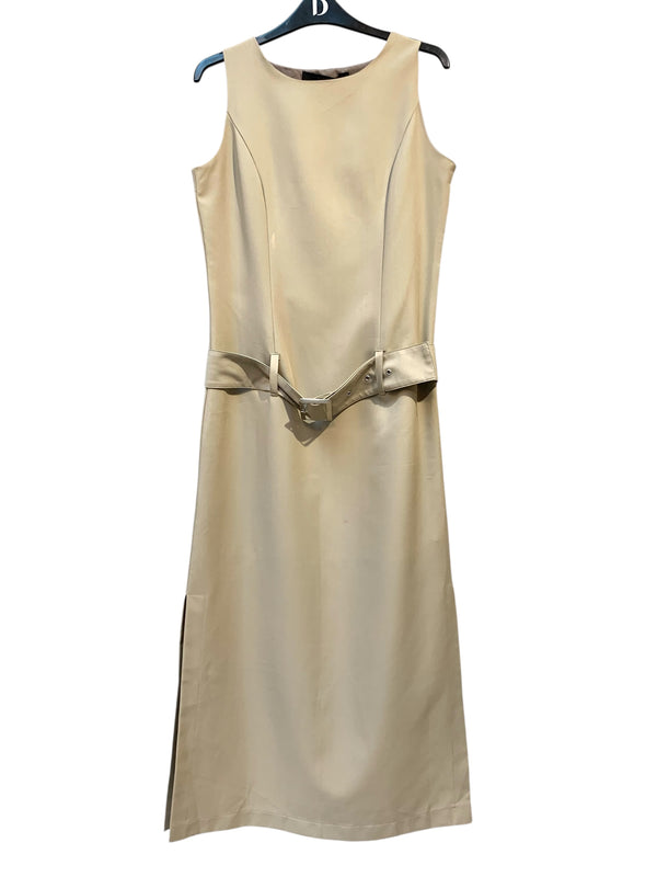 Oxmo Belted Sleeveless Maxi Dress