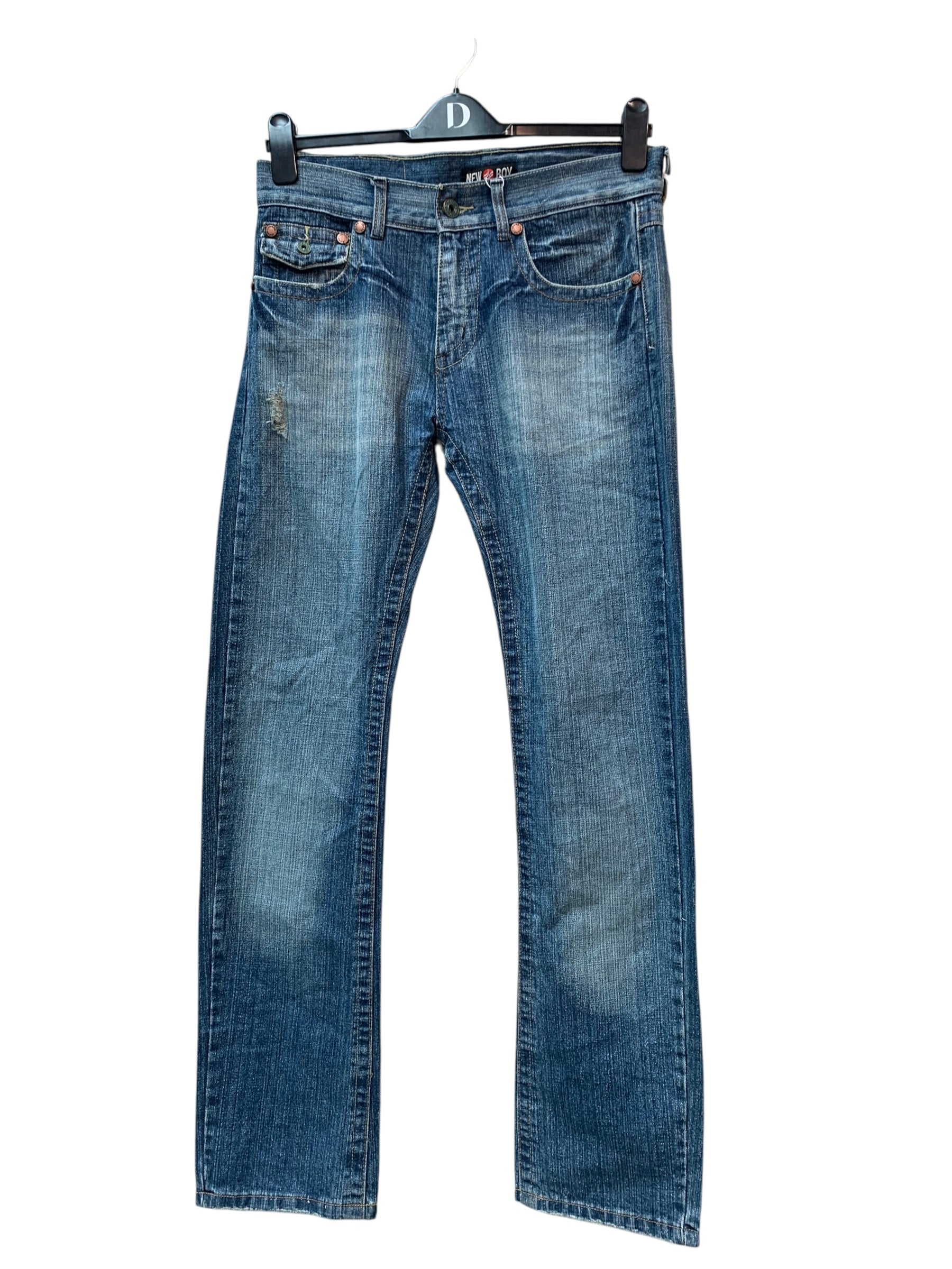 New Boy Faded Straight Leg Jeans