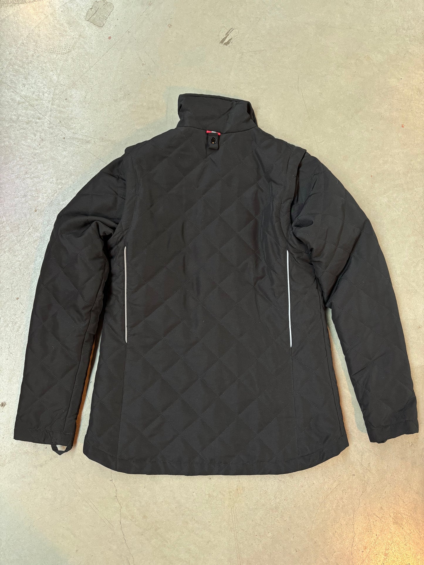 Audi Black Quilted Zip Up Jacket
