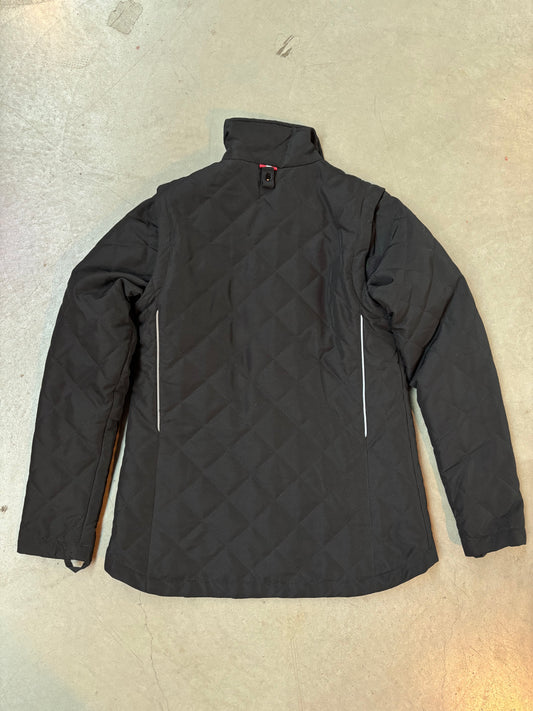 Audi Black Quilted Zip Up Jacket