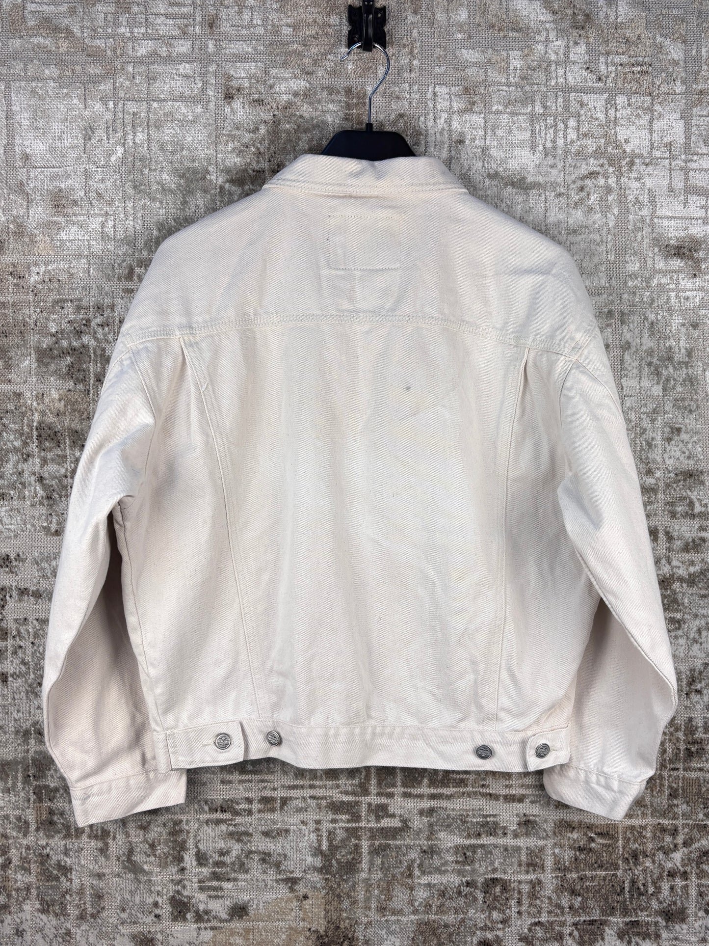 Mens Vintage Traffic Jeanswear Off White Denim Jacket