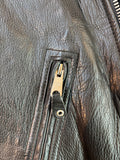 Vintage Black Leather Biker Jacket